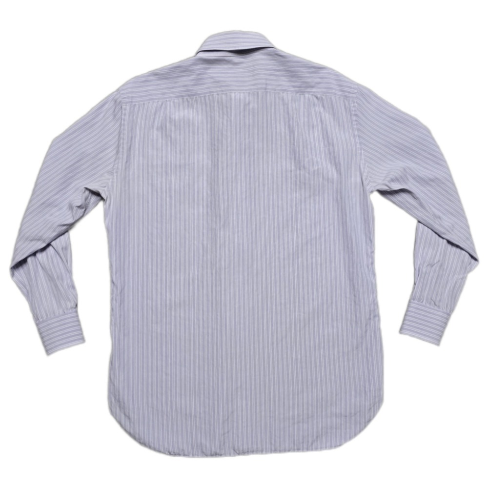 Ermenegildo Zegna Shirt Mens L 41 16 Purple Stripe Long Sleeve Button Up Cotton - Picture 3 of 14
